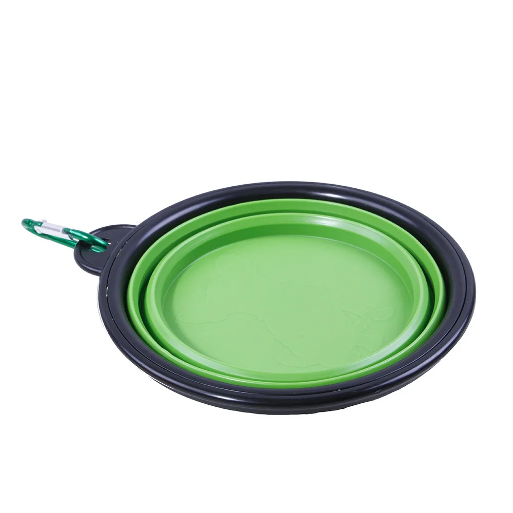 Dog Leash Folding Bowl Poop Garbage Holder 3 In1 Set 5m Retractable Automatic Dog Leash 350ml Folding Feeder Bowls Pet Supplies