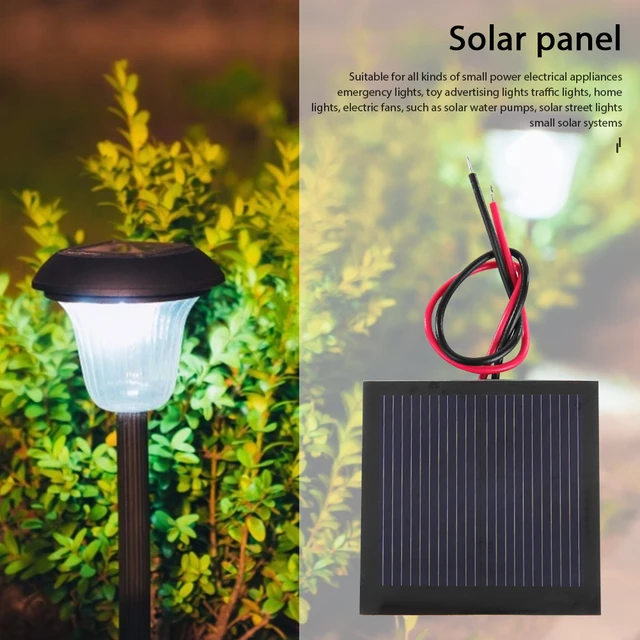 Mini panneau solaire en polysilicium 2.5W 6V, petit Module de panneau à  cellules solaires pour lampes de jouets solaires, bricolage - AliExpress