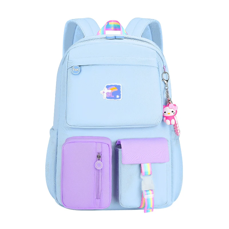 Macaron Color School Bags For Girl Waterproof Backpacks Large Capacity ...