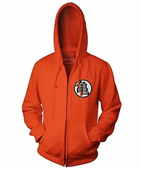 

Dragonball Z Goku Kame Symbol Orange Zip Hoodie Large