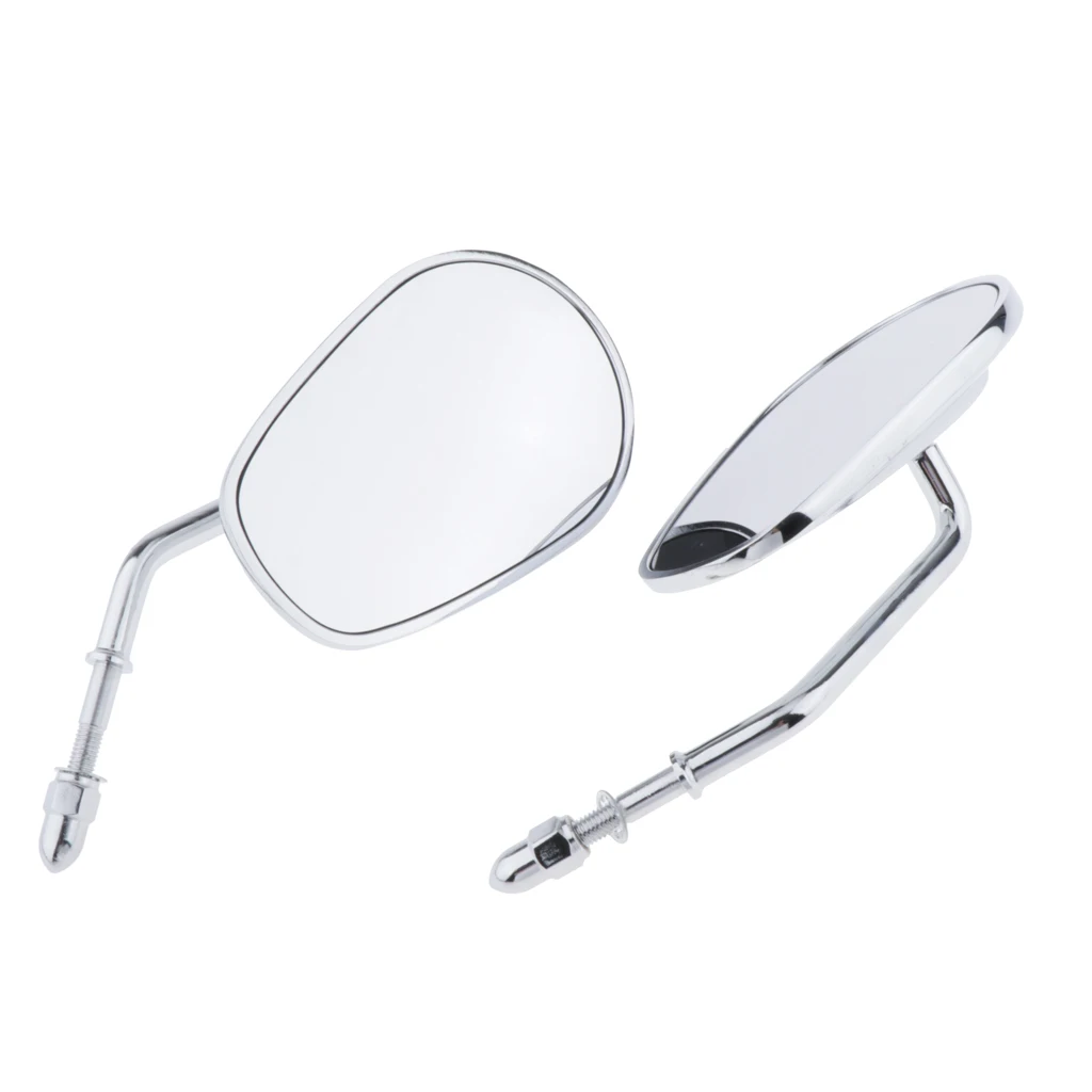 Motorcycle Handlebar Rear View Side Mirrors Fit for Harley Fatboy