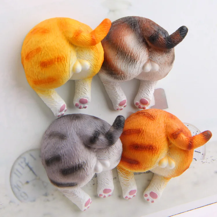 Cartoon Creative Cat Tail Fridge Magnetic Sticker Refrigerator Holder Gift Home Decor Cute Magnets Funny DIY Toys for Kids | Дом и сад