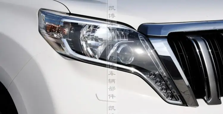 Для Toyota Prado передние фары 14-16 Фары Prado прозрачный абажур стеклянный корпус противотуманных фар