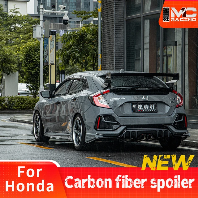 Carbon Fiber For Honda Hatchback Civic Modified Mugen1:1 Big Tail Ten  Generation Civic 10th Hatchback Spoiler Jdm Tail Fk4 Fk7 - Spoilers & Wings  - AliExpress