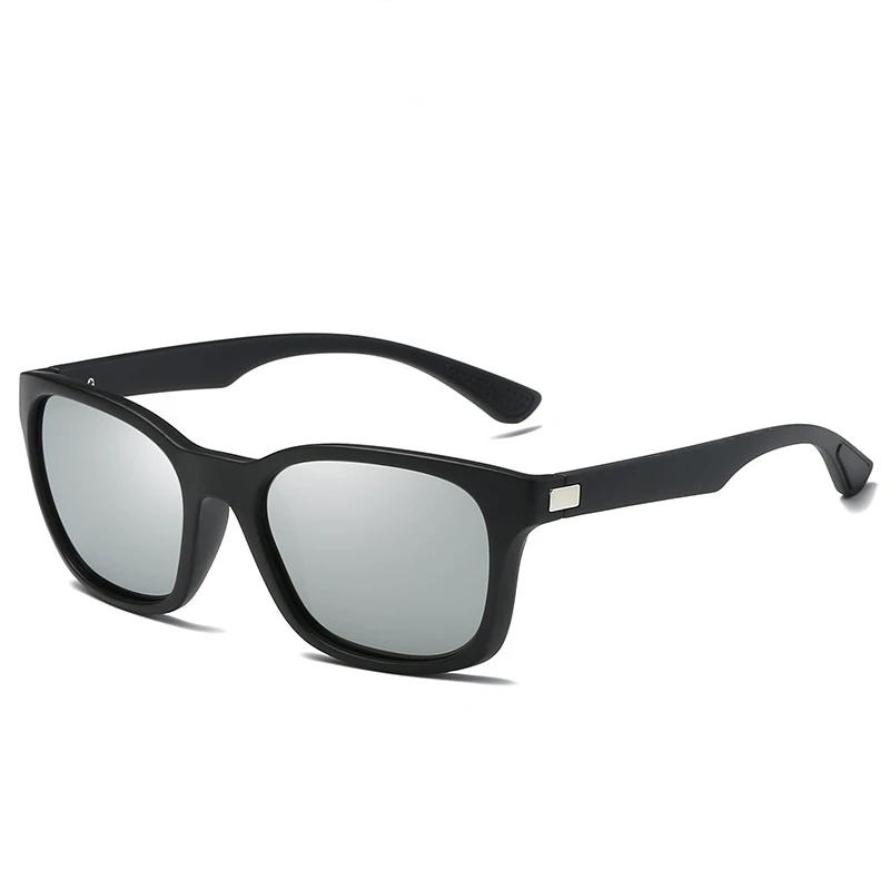 Спортивные мужские поляризованные солнцезащитные очки UV400, уличные квадратные темные очки для вождения, защитные очки для путешествий, отдыха, модные солнцезащитные очки - Цвет линз: TYPE-D