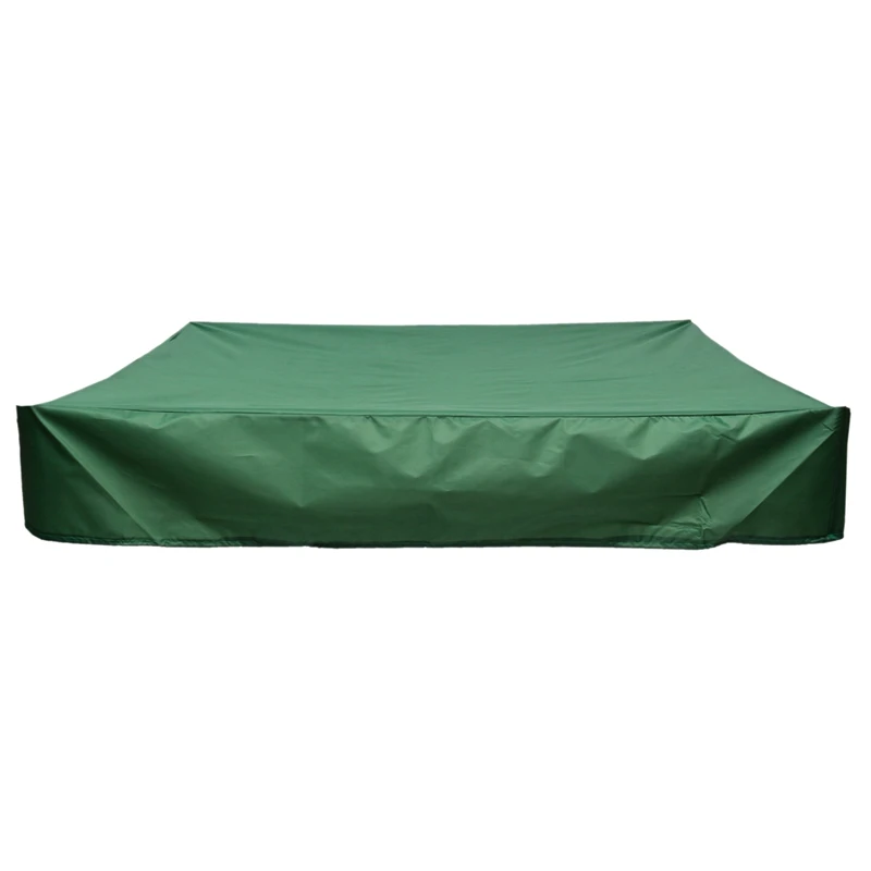 Sandbox Cover Square Dustproof Protection Canopy with Drawstring Green Garden Children'S Toys Sand Pit A | Спорт и развлечения