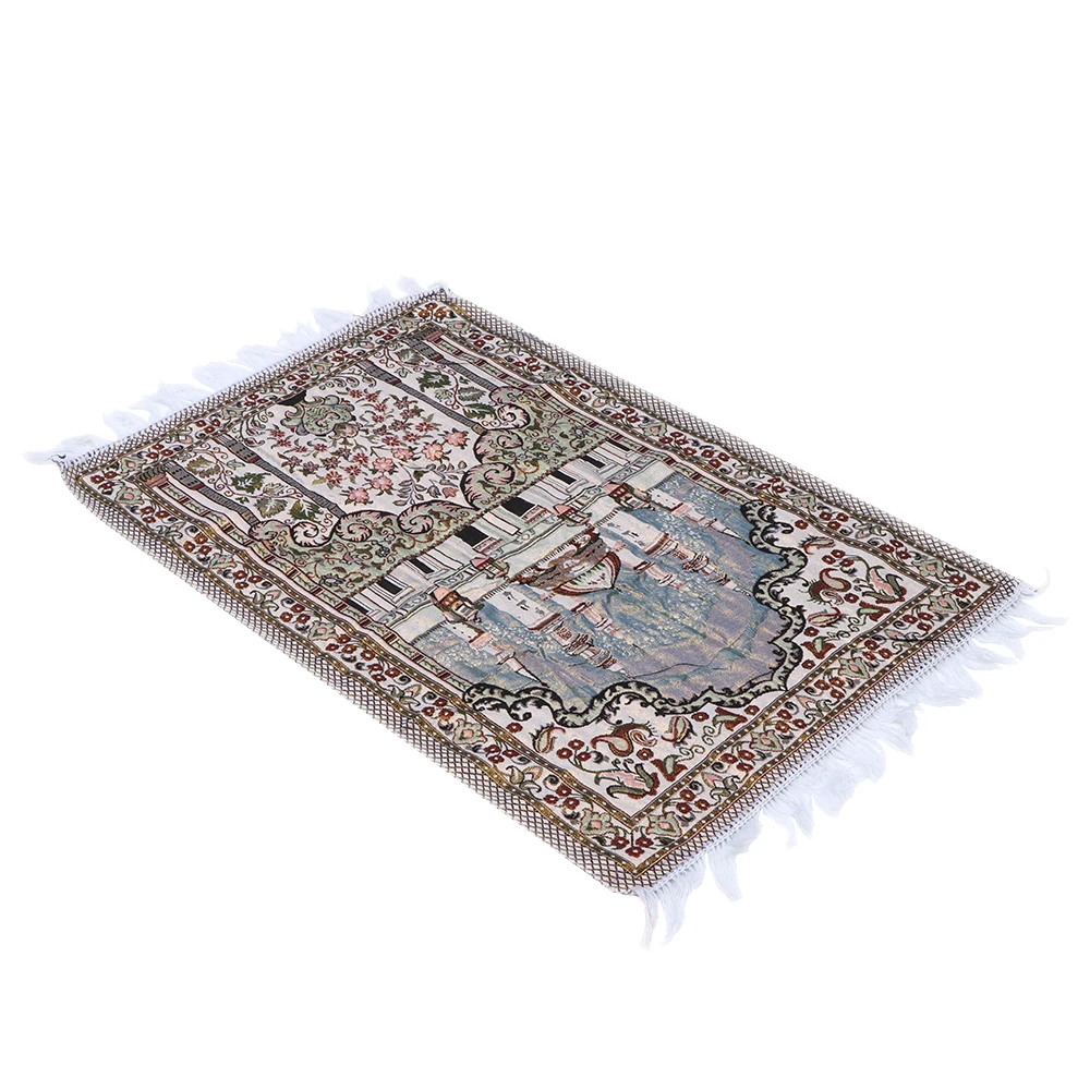 Исламская молитва коврик Новый 70x110cm Коран турецкий мусульманская ковер кисточка