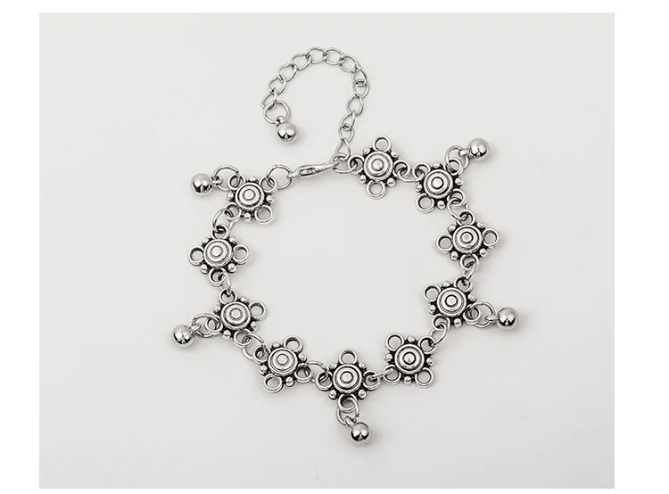 Foreign Trade jewelry wholesale simple retro carving foot decorative hollow water droplet fringed beach foot chain girl