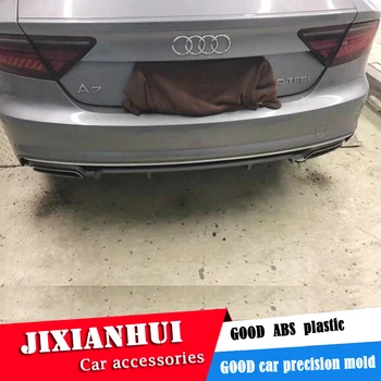 

For Audi A7 S7 Body kit spoiler 2016-2017 For Audi A7 RS7 yd ABS Rear lip rear spoiler front Bumper Diffuser Bumpers Protector