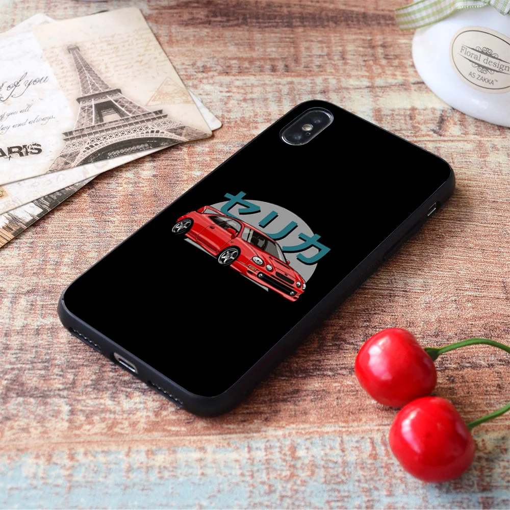 For iPhone Celica GT - Four (red) soft TPU border Apple iPhone Case iphone 6 cardholder cases