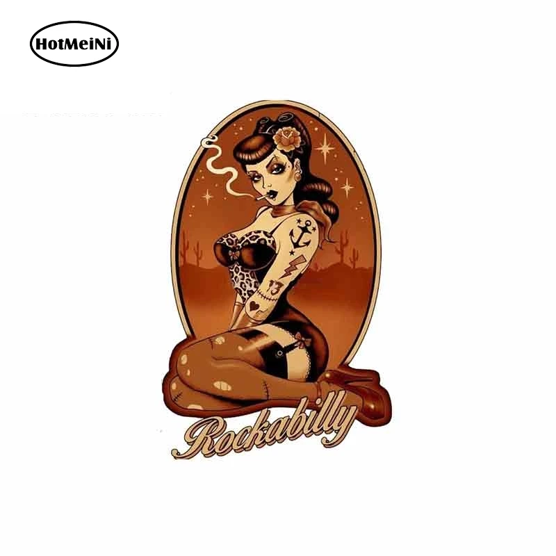 HotMeiNi 13cm x 8.4cm Pin Up Girls Locker Toolbox Stickers Laptop Car Truck Bike Smoking Sexy Woman | Автомобили и мотоциклы
