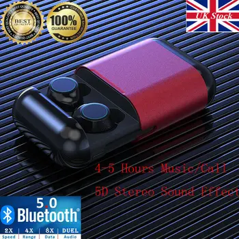 

Wireless Bluetooth 5.0 Earbuds True Bass Sport Stereo In-Ear Earphone for Iphone