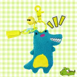 Мультяшная Мини Милая подвеска "крокодил" Мультяшные плюшевые игрушки брелоки для сумки брелок мягкие животные плюшевые куклы для детей