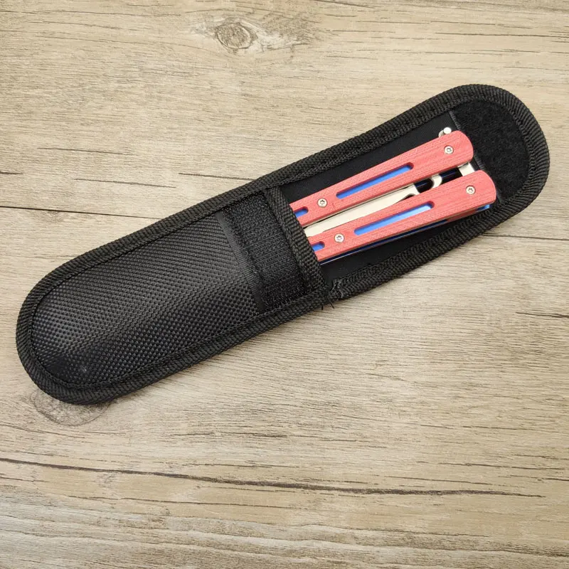G10 игровой складной нож с ручкой, Бабочка, складной нож с бабочкой, тупой инструмент, шарикоподшипник, 9 отверстий, светильник, нож для тренировки веса