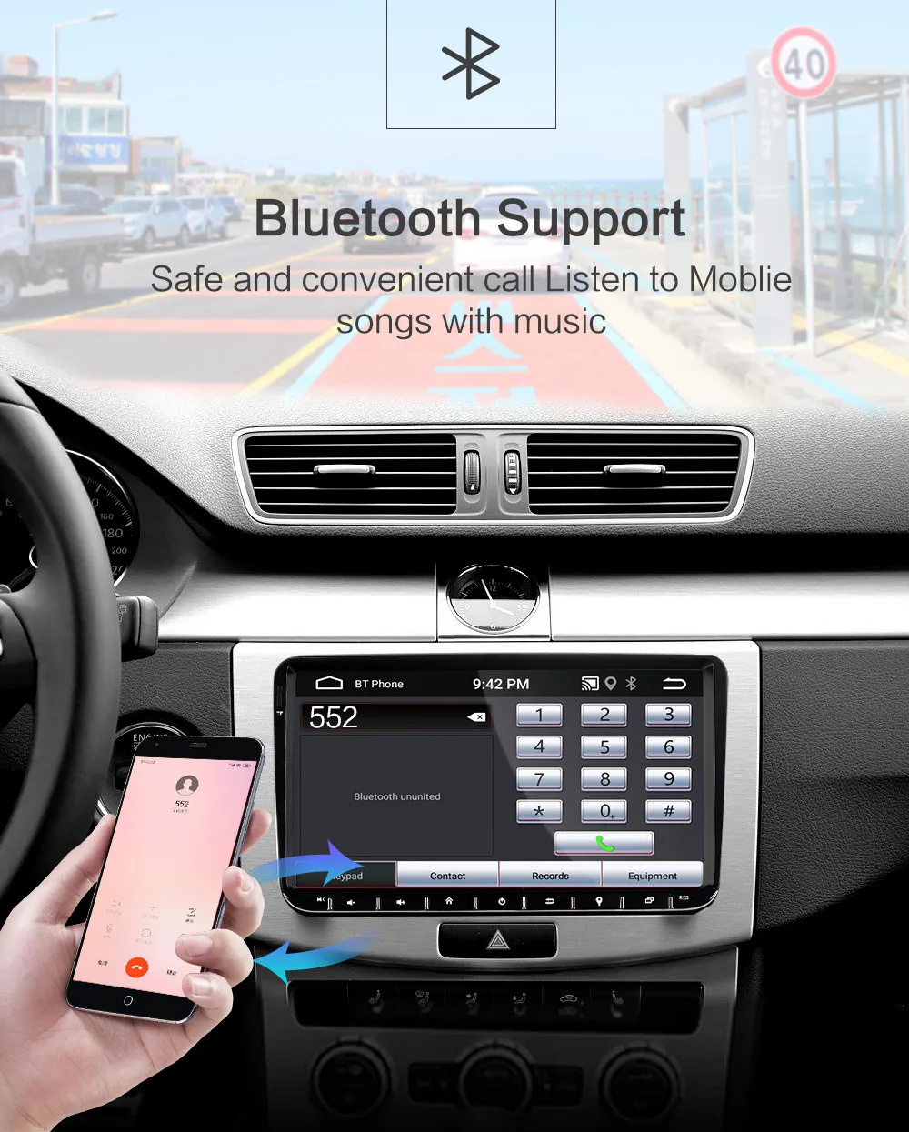 Android 8,0 для VW Volkswagen Golf Polo Tiguan Passat b7 b6 SEAT leon Skoda yeti Octavia автомобильный мультимедийный плеер 2 Din автомагнитола