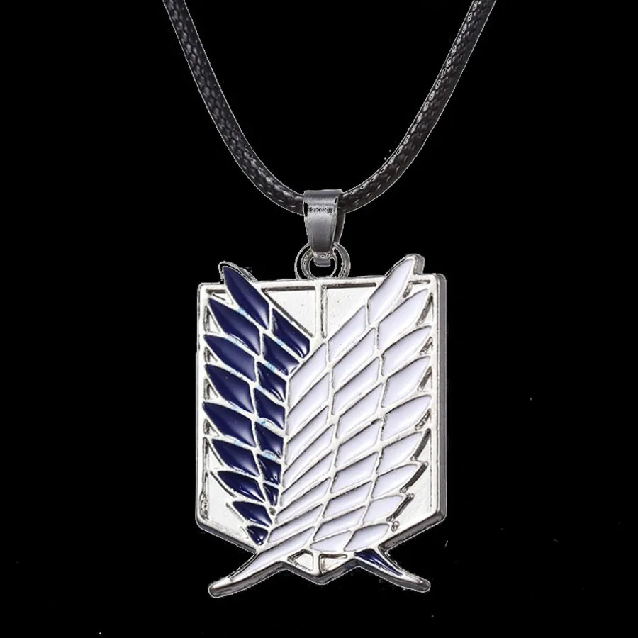 

Cosplay Attack on Titan Necklace Wings of Liberty Pendants Necklaces Metal Unisex Chain Pendant Cosplay Anime Jewelry Collares