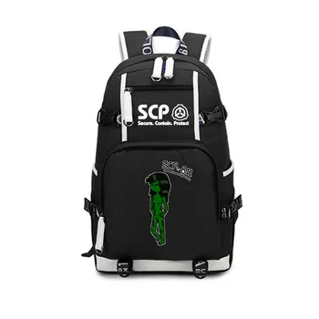 

Game SCP Foundation SCP–811 Canvas Backpack Laptop shoulder bag Laptop traveling rucksack