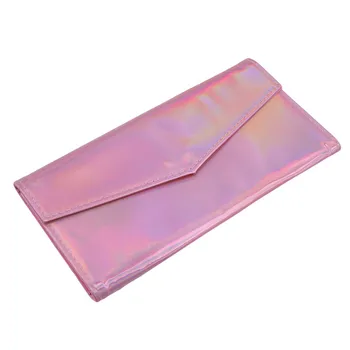 

New Fashion Pu Makeup Brush Pack Laser 10 Jacks Laser Makeup Brush Bag Symphony Color Dark Buckle Bag