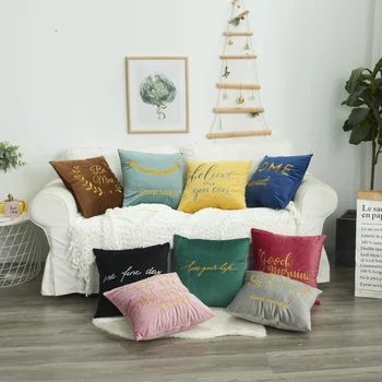

Fashion Embroidery Pillow Case Decorative Sofa Cushion Cover Pillowcases Car Square Pillow Cover For Home Cafe Living Room Decor