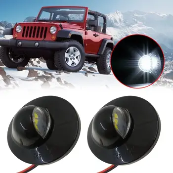 

2Pcs White 12V 6LED Licence Number Plate Lamp LightFor Ford Ranger LED Rear Number License Plate Lamp For Lincoln