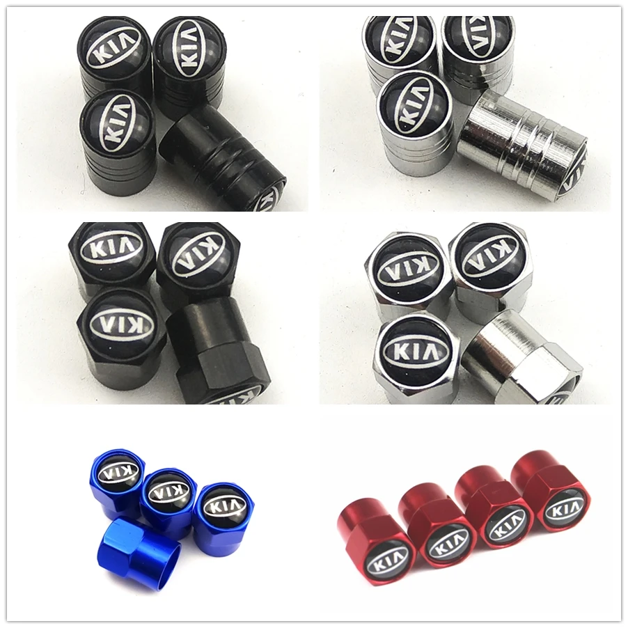 

2019 New Wheel Caps Theftproof Metal Car Wheel Tires Valves Tyre Stem Air valve Caps Airtight Cove for kia car accessories