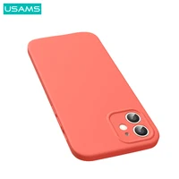 USAMS Magnetic Silicon Case For iPhone 12 12 Mini 12 Pro Magsafe Phone Protective Back Cover For iPhone 12 Pro Max Full Case