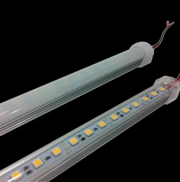 50 см с фабрики 50 см DC 12V 36 СИД SMD 5050 светодиодный жесткий Светодиодные ленты бар свет с U алюминиевый корпус+ pc чехол