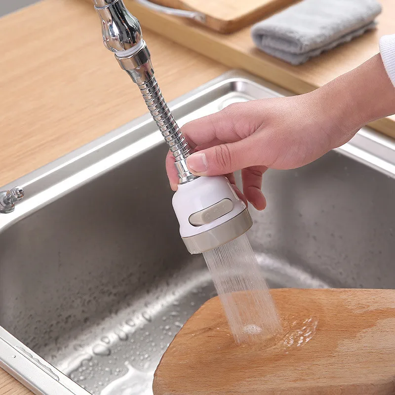 

Rotatable Kitchen Tap Head Rotating Faucet Water Saving Filter Sprayer Tool White Tap Splash Regulators