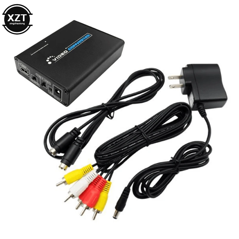 HDMI-совместим с AV S-Video CVBS видео преобразователь HD 3RCA PAL/NTSC скалер аналоговый SVIDEO 4K