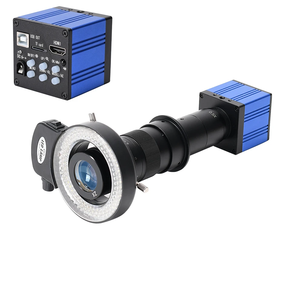 Цифровой микроскоп 51MP 1080P FHD 180X C-Mount Lens HDMI USB промышленный электронный камера для