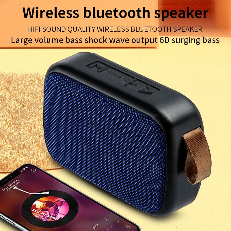 Портативная беспроводная Bluetooth-колонка сабвуфер поддержка TF-карты маленький