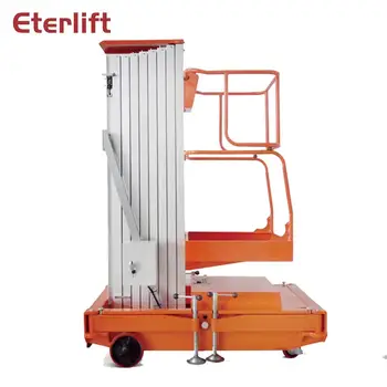 

CE Mobile Single Mast Lft Table Aluminum Alloy Manual Platform Lift Vertical Platform Lift for Aerial Work