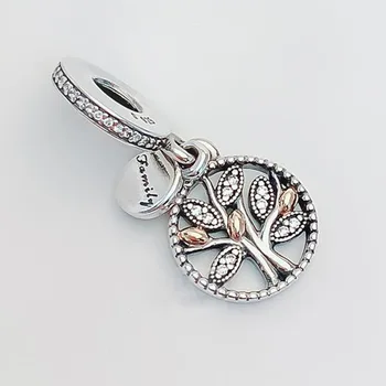 

100% 925 Sterling Silver Charm Silver Tree Of Life Pendant Fit Pandora Women Bracelet & Necklace Diy Jewelry