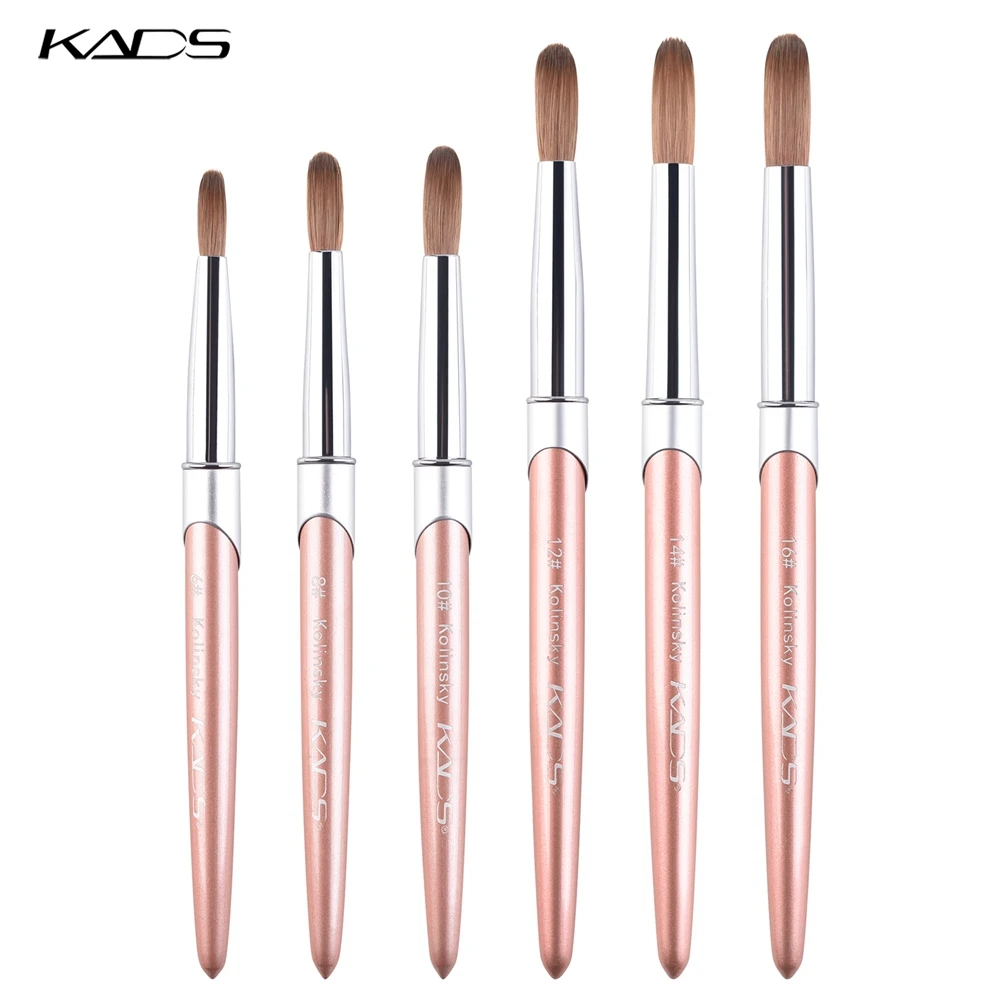 

100% Kolinsky Sable Acrylic Brush Pure Kolinsky Hair for UV Nail Gel Paiting Carving Acrylic Powder Liquid Nail Art Tool