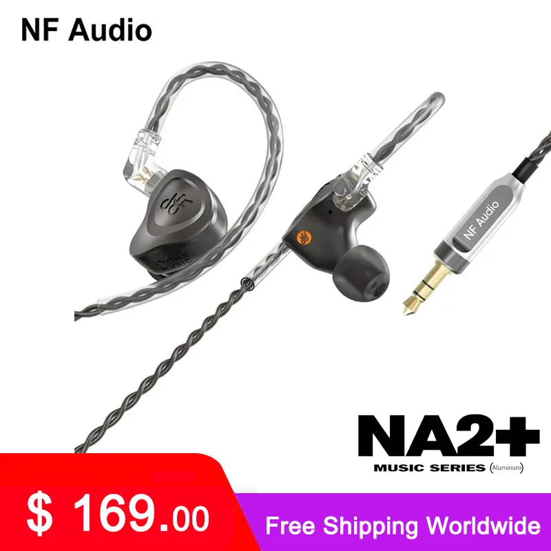 

NF AUDIO NA2+ Dual Cavity Dynamic Aluminum Hifi Music Bass Pop Monitor Audiophile Earphones Earbuds NM2 NM2+ 2 Pin 0.78mm Cable