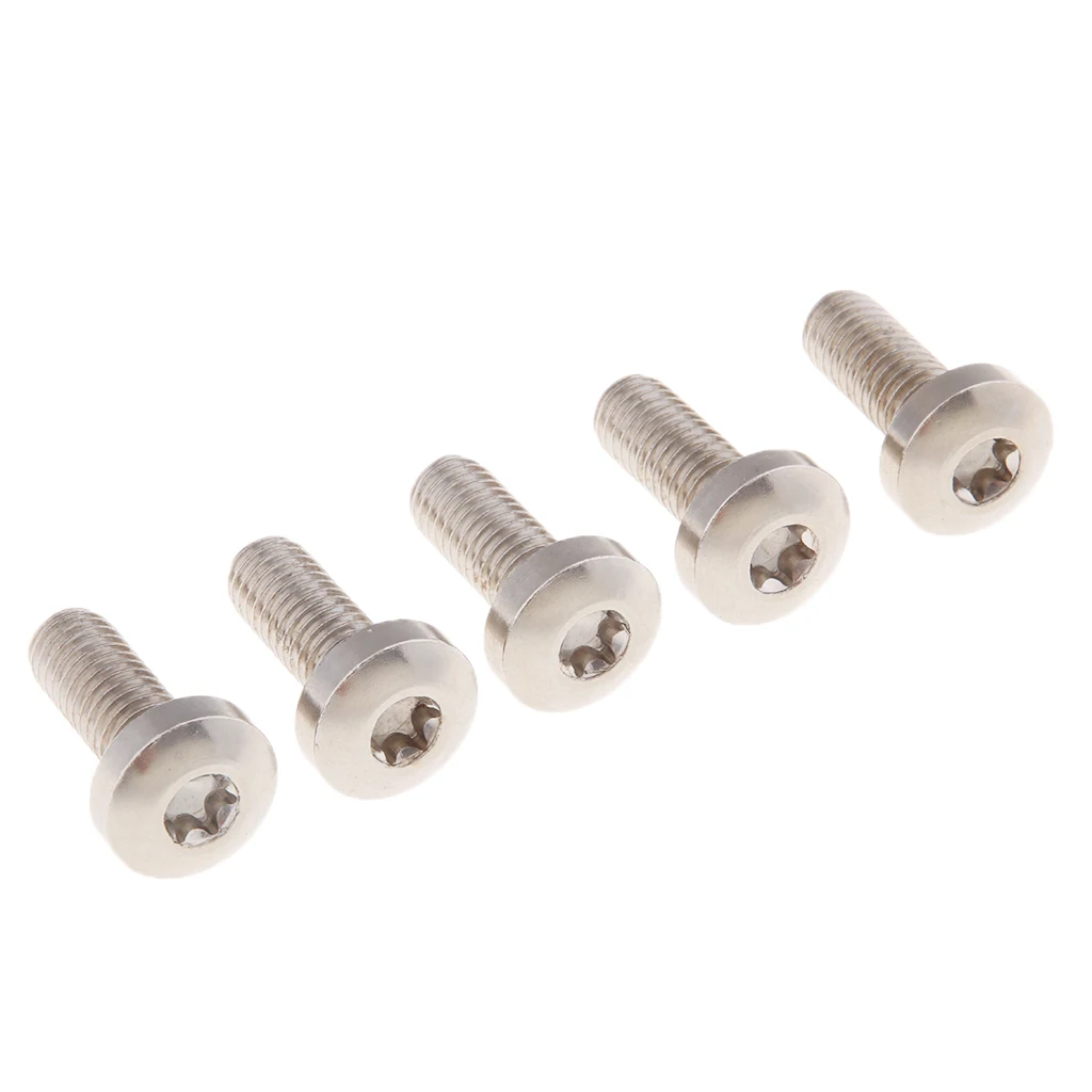 5 Pieces Motorcycle Rear Brake Disc Rotor Screws Bolts Kit For Harley 20mm
