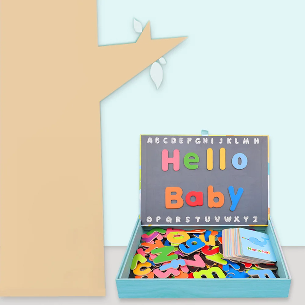 Kid Wooden Magnetic Puzzle Toys Children 3D Puzzle Figure Animals Vehicle Drawing Board Letter Cognitive Early 2