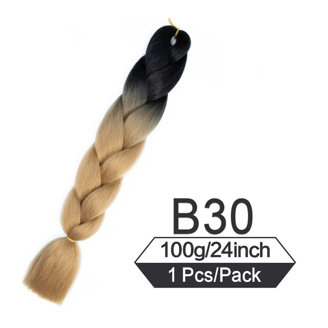 24 Inch Jumbo Braiding Hair Extensions For Box Twist Braid Accessorie Pre Stretched Afro Fake Hair Wholesale Jumbo Crochet Braid #33