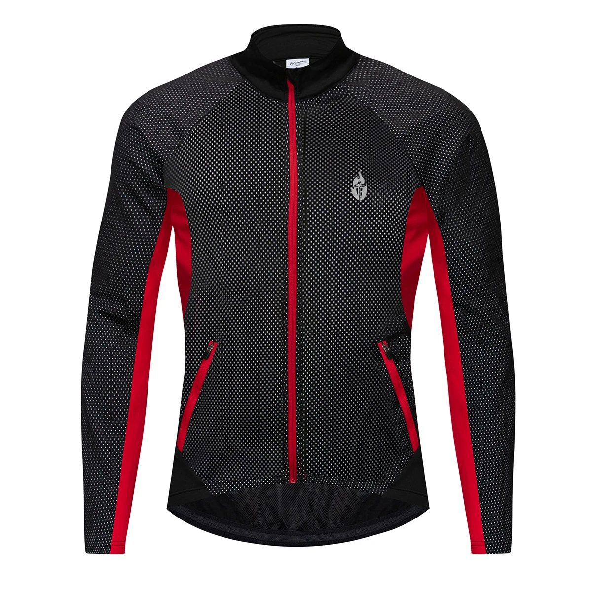 WOSAWE зимняя велосипедная куртка флисовая теплая уличная спортивная ветровка куртка пальто водонепроницаемая карманная MTB велосипедная одежда - Цвет: Красный