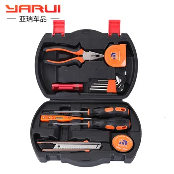 

New 11 pieces of plastic manual combination tool Set multifunctional car hardware box screwdriver