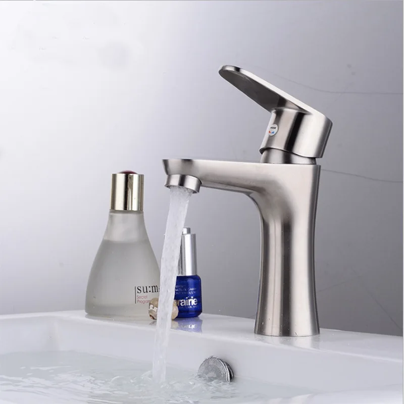 

Mu Sanitary Ware Basin Faucet 304 Stainless Steel Wash Basin Inter-platform Basin Hot And Cold Wash Basin Faucet Manufacturers W