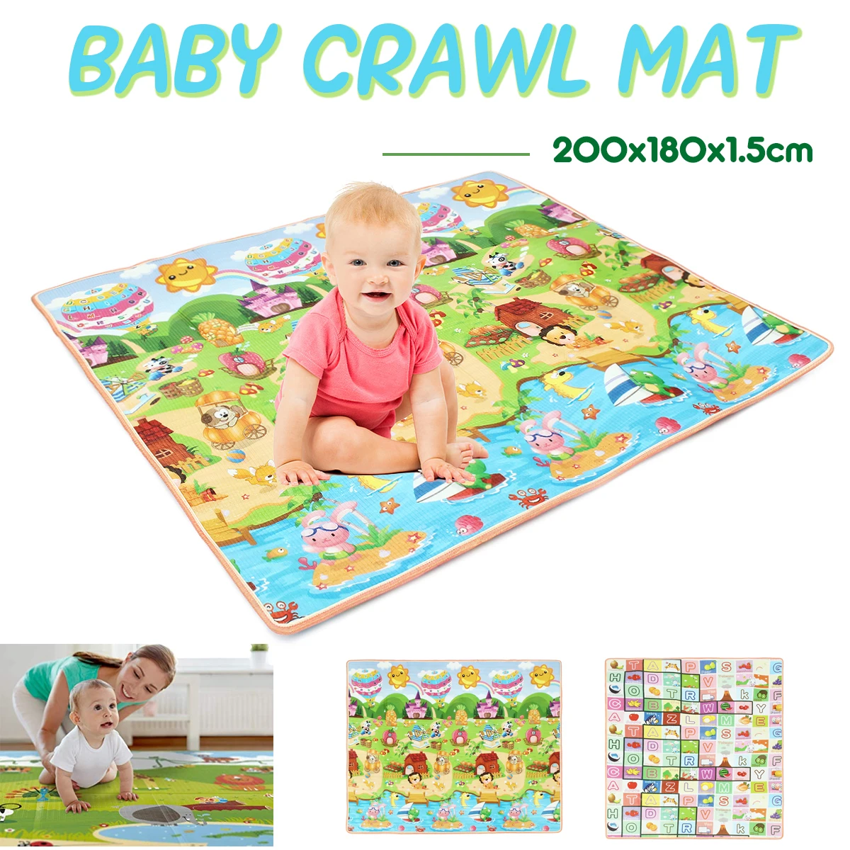 baby crawling play mat