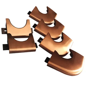 

Set of 6 Gold Color Metal Finish Corners & Sides For Pool Billiards Table