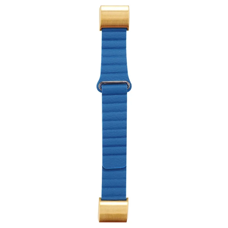 Blue Наручный ремешок для Fitbit Charge 2, 3 ремешка, сменный кожаный ремень-петля для Fit Bit Charge 2, 3 браслета, умный Браслет, аксессуары - Цвет: Blue