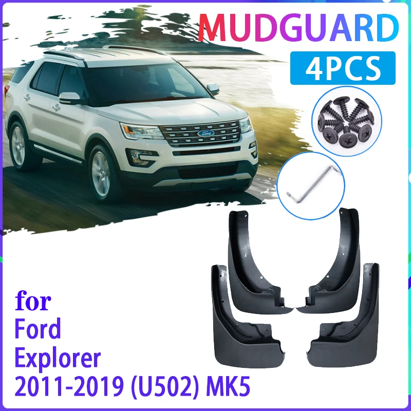 

4 PCS Car Mud Flaps for Ford Explorer 2011~2019 U502 MK5 2014 2016 2018 Mudguard Splash Guards Fender Mudflaps Auto Accessories