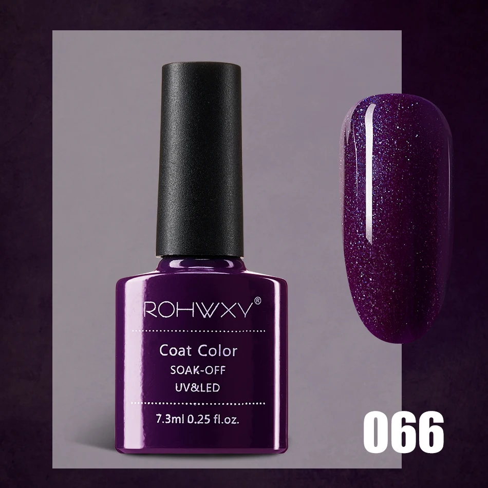 ROHWXY 7,3 мл Гель-лак для ногтей УФ светодиодный лак для ногтей все для маникюра Гель-лак впитывающийся Гибридный Гель-лак для самостоятельного дизайна - Цвет: 66
