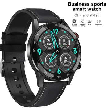 

DT95 Bluetooth Call Smart Watch 1.3 Round Screen Multi User UI Blood Pressure ECG Fitness Tracker Business Watch Men