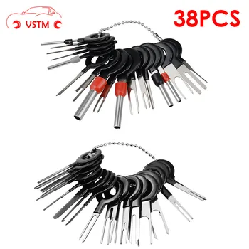 

38Pcs/Set Car Pin Extractor Terminal Removal Tool Set Electrical Wiring Crimp Connector RemoverHand Tool Kit