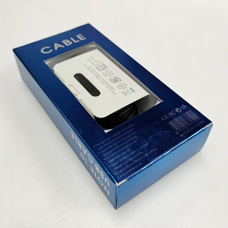 Для samsung usb type C-USB C кабель двойной type C кабель PD Быстрая зарядка кабель для Galaxy Note 10 S10 Plus для type-C устройства - Цвет: Black-with box