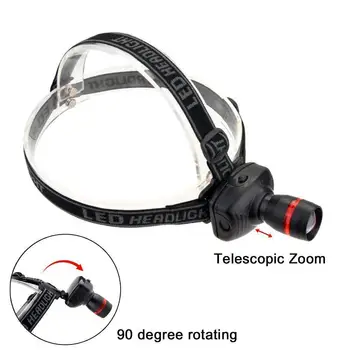 

3 Mode LED HeadLamp Adjustable Head For Outdoor Camping Hiking US Stock